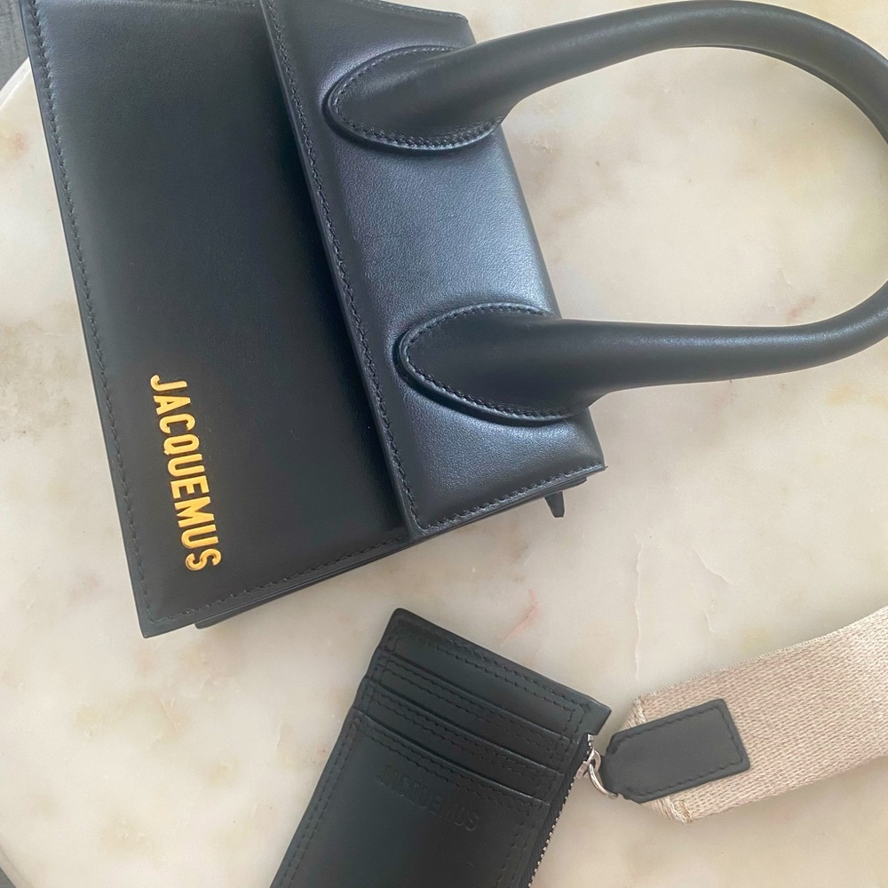 Never worn Jacquemus bag and card holder